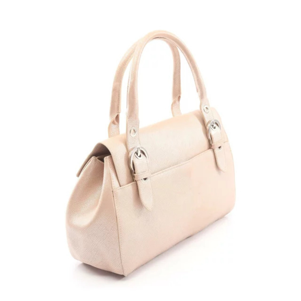 Salvatore Ferragamo Gancini Leather Handbag Pink